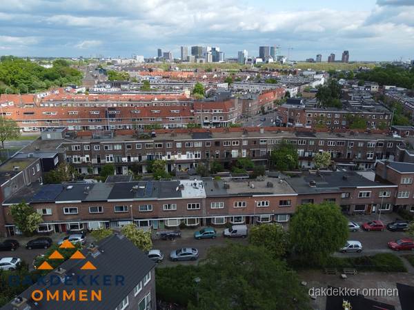 Luchtfoto van daken in woonwijk Ommen Luchtfoto van daken in woonwijk Ommen